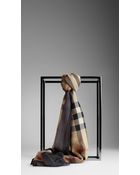 Burberry Haymarket Check Border Scarf - Lyst