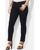 Lauren by Ralph Lauren Straight Leg Ankle Pants - Lyst
