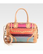 Rebecca Minkoff Mac Woven Leather Shoulder Bag - Lyst