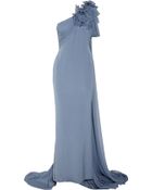 Marchesa Ruffled Silk Crepe De Chine Gown - Lyst