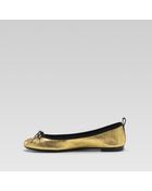 Gucci Bow Ballerina Flat - Lyst