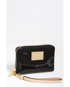 MICHAEL Michael Kors Monogram Mirror Iphone Wristlet - Lyst