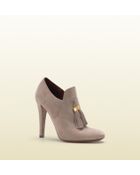 Gucci Mischa Tassel High Heel Bootie - Lyst