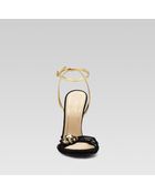 Gucci Lucille High Heel Sandal with Tiger Head Ornament - Lyst