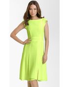 Nanette Lepore Picture Day Neon Chiffon Dress - Lyst