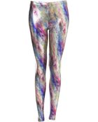 Topshop Multi Coloured Foil Leggings - Lyst