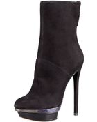 B Brian Atwood Platform Stiletto Boot - Lyst