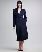 Donna Karan New York Viscose Twill Belted Trenchcoat - Lyst