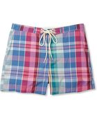 Gant Rugger Madras Check Cotton Blend Swim Shorts - Lyst