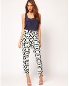 ASOS Collection Asos Loose Trousers in Rocco Print - Lyst