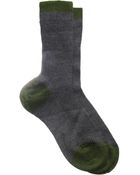 Maria La Rosa Contrast Midcalf Sock - Lyst
