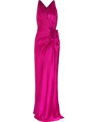 Temperley London Delilah Bowfront Silksatin Gown - Lyst