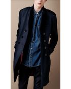 Burberry Brit Midlength Wool Blend Coat - Lyst