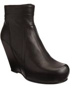 Rick Owens Side Zip Wedge Ankle Boot - Lyst