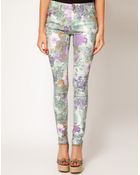 Asos Skinny Jeans in Floral Gerbera Print 4 - Lyst