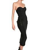 Balmain Viscose Silk Milano Stitch Dress - Lyst
