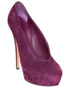 Casadei 140mm Suede Pumps - Lyst