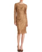 Dolce & Gabbana Lace Sheath Dress - Lyst