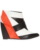 Pierre Hardy 100mm Satin Calfskin Suede Pointy Wedges - Lyst