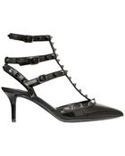 Valentino 65mm Rock Stud Patent So Noir Pumps - Lyst