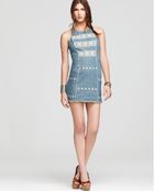 Free People Tribal Embroidered Shift Dress - Lyst