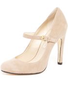 Michael Kors Galli Suede Mary Jane Pump - Lyst
