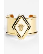 Tory Burch Wide Monogram Cuff - Lyst