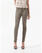 Zara Super Strech Skinny Trousers - Lyst