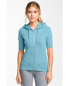 Zella Supersoft Short Sleeve Hoodie - Lyst
