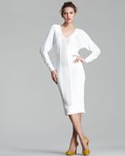 Rebecca Taylor Pointelle-knit Sweater dress - Lyst