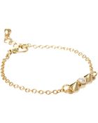 Asos Pearl Spike Chain Bracelet - Lyst