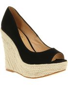 Office Walk All Over Wedge Black Suede - Lyst