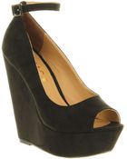 Office Wing Wedge Black Microfibre - Lyst