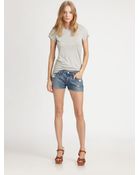 Rag & Bone Destroyed Cutoff Shorts - Lyst