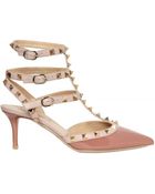 Valentino 65mm Rock Stud Patent Pointy Sandals - Lyst