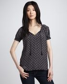 Joie Masha Printed Blouse - Lyst