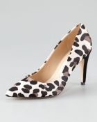 Diane von Furstenberg Anette Leopardprint Calf Hair Pump - Lyst