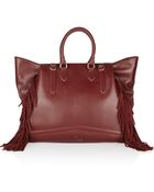 Christian Louboutin Justine Fringed Leather Shoulder Bag - Lyst