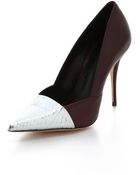 Elizabeth And James Sash Snake Dorsay Pumps - Lyst