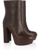Marni Leather Platform Ankle Boots - Lyst