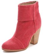 Rag & Bone Classic Newbury Canvas Booties - Lyst