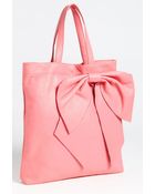 RED Valentino Bow Calfskin Tote - Lyst