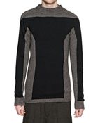 Rick Owens Intarsia Wool Knitted Sweater - Lyst