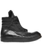 Rick Owens Leather Sneakers - Lyst
