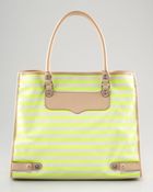 Rebecca Minkoff Striped Diamond Tote - Lyst