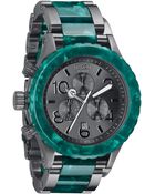 Nixon The 4220 Chrono Acetate Gunmetal Watch - Lyst