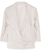 Diane von Furstenberg Agaton Silkblend Wrap Top - Lyst