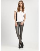 Rag & Bone Five Pocket Legging Pewter - Lyst