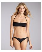 Just Cavalli Blue Spot Print Reversible Bandeau Bikini - Lyst
