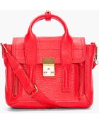3.1 Phillip Lim Mini Red Pashli Satchel - Lyst